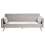 Beliani Sofa Bed ASAA Fabric Grey 1
