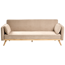 Sofa Bed ASAA Fabric Light Brown