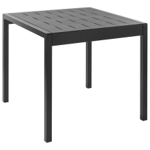 Garden Dining Table BARTICA 81 cm 84 cm Black