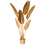 Beliani Artificial Plant BANANA TREE 123 cm Gold 1