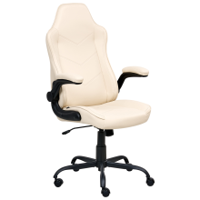 Office Chair TRIUMPHER Faux Leather Off-White