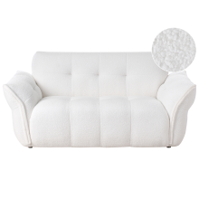 Sofa 2 Seater HALBA Boucle White