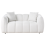 Beliani Sofa 2 Seater NESS Fabric White 1