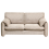 Beliani Sofa 2 Seater GETA Fabric Taupe 1