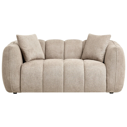 Beliani Sofa 2 Seater NESS Fabric Taupe