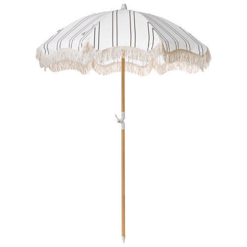 Beliani Patio Parasol 155 cm MONDELLO White/ Black