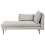 Beliani Right-Hand Chaise Longue YERRES Fabric Grey 1