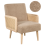 Beliani Armchair HOJBY Boucle Beige 1