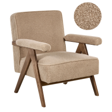 Armchair EVJE Boucle Beige