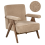 Beliani Armchair EVJE Boucle Beige 1