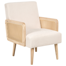 Armchair HOJBY Fabric Light Beige