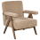 Beliani Armchair EVJE Boucle Beige 4