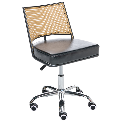 Beliani Desk Chair NOME Faux Leather Black
