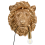 Beliani Wall Lamp Lion SIMBA Gold 4