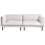Beliani Sofa 3 Seater VORGOD Fabric Light Beige 1