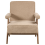Beliani Armchair EVJE Boucle Beige 5