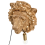 Beliani Wall Lamp Lion SIMBA Gold 5