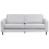 Beliani Sofa 3 Seater SAVALEN Fabric Light Grey 1