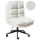 Beliani Office Chair ADDISON Boucle White 1