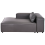 Beliani Right-Hand Chaise Longue BRANDE Fabric Black 1