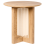 Beliani Side Table KARLO Light Brown 1