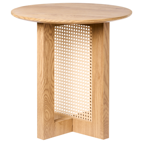 Beliani Side Table KARLO Light Brown