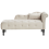 Beliani Right-Hand Chaise Longue IVRY Velvet Light Beige 1