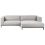 Beliani Corner Sofa 4 Seater VENG Fabric Grey Left Hand 1