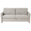 Beliani Sofa 3 Seater MARE Fabric Grey 1