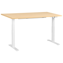 Electric Adjustable Standing Desk DESTINES 160 cm 72 cm Light Brown/ White