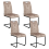 Beliani Set of 4 Dining Chairs CISCO Fabric Taupe 1