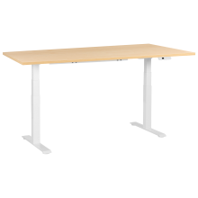 Electric Adjustable Standing Desk DESTINES 180 cm 72 cm Light Brown/ White