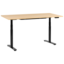 Electric Adjustable Standing Desk DESTINAS 180 cm 72 cm Black/ Light Brown