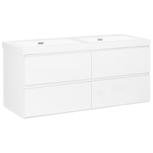Wall Mounted Double Basin Vanity Unit CARDIEL White
