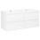 Beliani Wall Mounted Double Basin Vanity Unit CARDIEL White 1