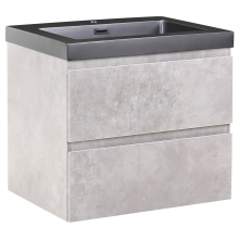 Wall Mounted Vanity Unit with Basin CARDIEL Grey