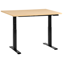 Electric Adjustable Standing Desk DESTINES 120 cm 72 cm Black/ Light Brown