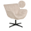Beliani Swivel Armchair AUMA Fabric Light Beige 1