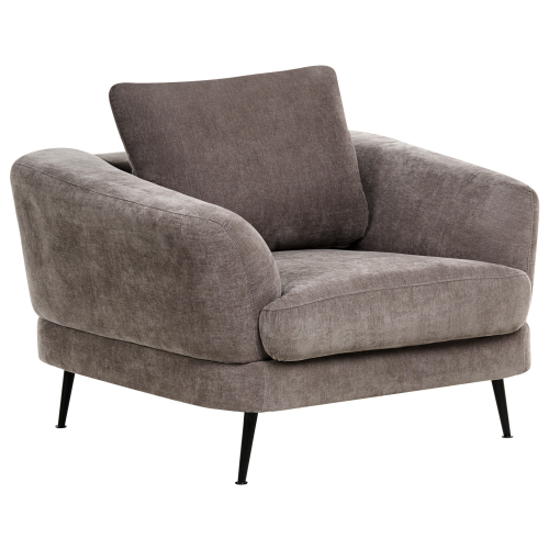 Beliani Armchair KJAER Chenille Taupe
