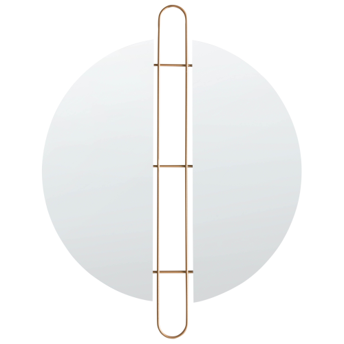 Beliani Wall Mirror ATTIN 52 cm 65 cm Gold