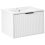Beliani Wall Mounted Vanity Unit with Basin with Black Handle TILCARA White 1