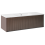 Beliani Vanity Unit with Basin 120 cm Brown MADIDI 1