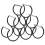 Beliani Wine Rack LURGAN Metal Black 1