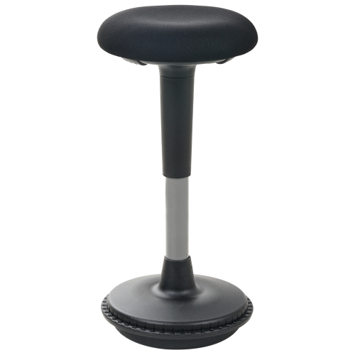Beliani Wobble Stool ESTELL Fabric Black