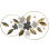 Beliani Wall Decor Leaf DYSPROSIUM 61 cm Metal Gold 1