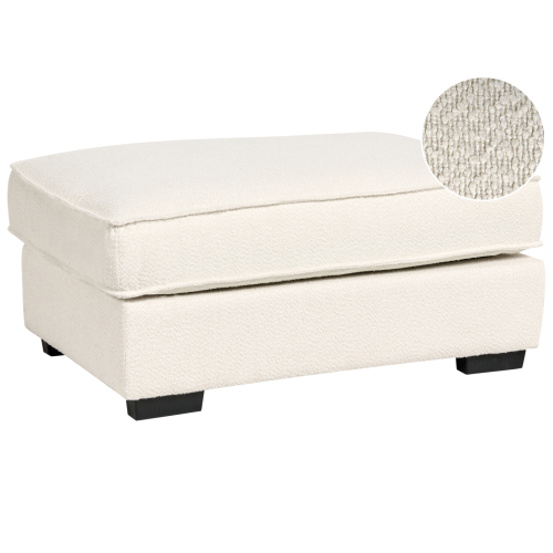Beliani Ottoman KOLDING Boucle Light Beige