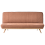 Beliani Sofa Bed 2 Seater KALFAFEL Fabric Golden Brown 1