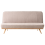 Beliani Sofa Bed 2 Seater KALFAFEL Fabric Light Brown 1