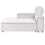 Beliani Chaise Longue ARDAL Corduroy Off-White Right Hand 1