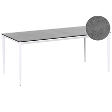 Garden Dining Table SOVARETO 180 cm 90 cm Stone Effect Dark Grey